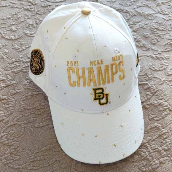 Nike 2021 NCAA Men's Champs Final Four White Gold Cap - Picture 1 of 9
